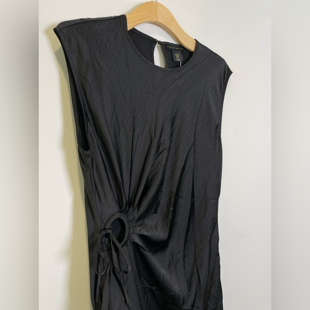 House of Harlow Sheath Dress Sleeveless Midi Satin Size XL - Picture 6 of 8